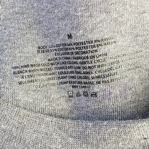 Minnesota Timberwolves Sweatshirt Medium Gray Blue Raglan NBA Athleisure Unisex - Picture 6 of 9